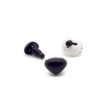 Triangular nose for toys Premium black 6 mm