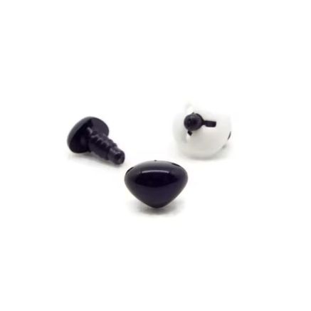Triangular nose for toys Premium black 8 mm
