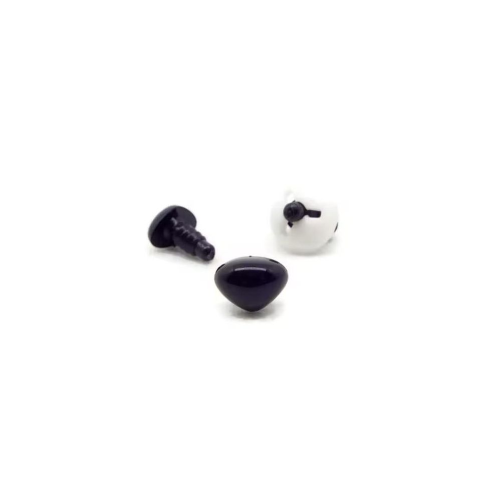 Triangular nose for toys Premium black 8 mm Triangular nose for toys Premium black 8 mm
