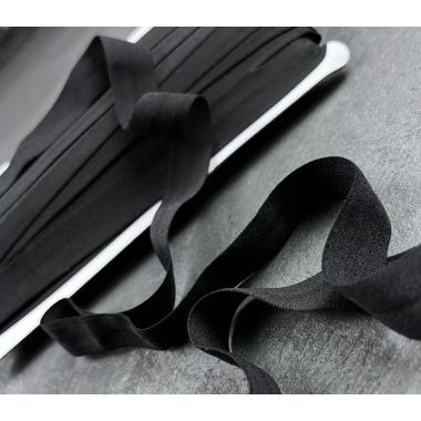 Elastic band edging 4580/020 - 20 mm - black