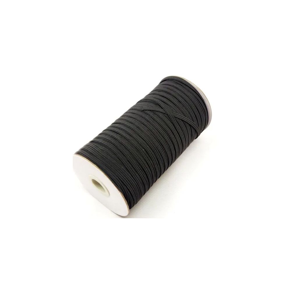 Elastic underwear 0.6 cm - black, 1 m