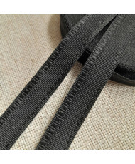Trouser tape black 15 mm, 1 meter