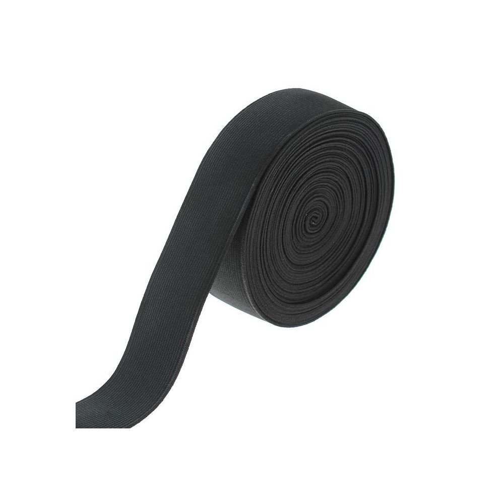 Elastic band black 4 cm, 1 meter