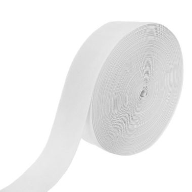 Elastic band white 4 cm, 1 meter