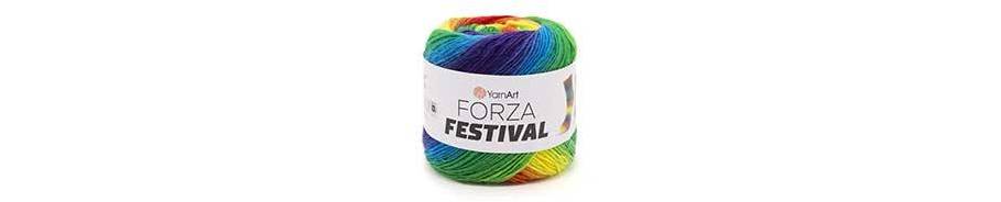 YarnArt Forza Festival — bright multicolor yarn | Petelka
